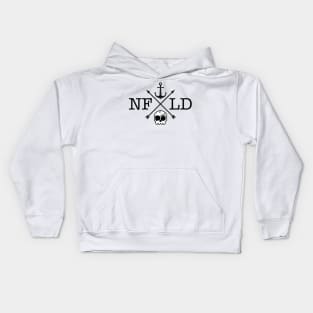 NFLD Skull || Newfoundland and Labrador || Gifts || Souvenirs || Clothing Kids Hoodie